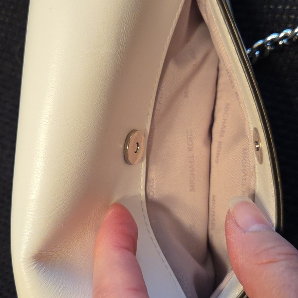 Michael Kors Cream Mini Crossbody Bag with Silver Studs - Picture 8 of 8